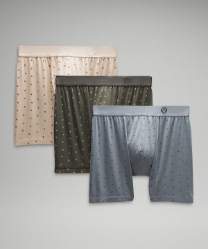 Beige / Brown / Grey Lululemon Always In Motion Boxer 5" Men Underwear | NZ_LuLu63560
