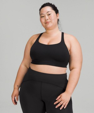 Black Lululemon All Powered Up Women Sports Bra | NZ_LuLu37042