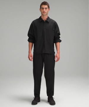 Black Lululemon Jacquard Relaxed-Tapered 27"L Men Pants | NZ_LuLu50400