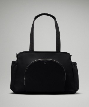 Black Lululemon New Parent 20L Bag Tote Bag | NZ_LuLu43245