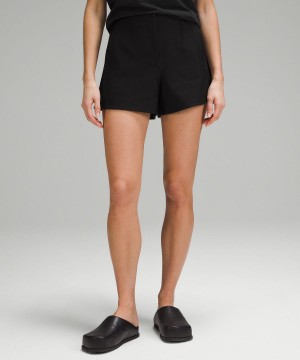 Black Lululemon Utilitech Relaxed-Fit High-Rise 3.5" Women Shorts | NZ_LuLu22716