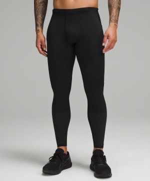 Black Lululemon Vital Drive Tight 28" Men Pants | NZ_LuLu94886