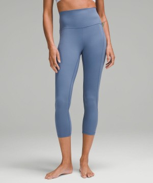 Blue Lululemon Align™ High-Rise Crop with Pockets 23" Women Leggings | NZ_LuLu16496