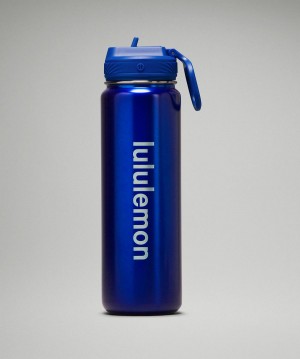 Blue Lululemon Back to Life Sport Bottle 24oz Men Water Bottles | NZ_LuLu70676