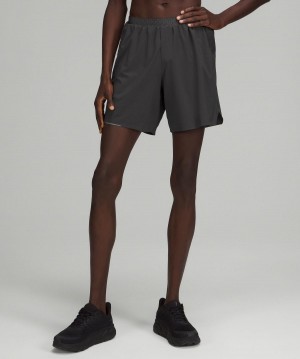Deep Grey Lululemon Lightweight Trail Running 7" Men Shorts | NZ_LuLu80256