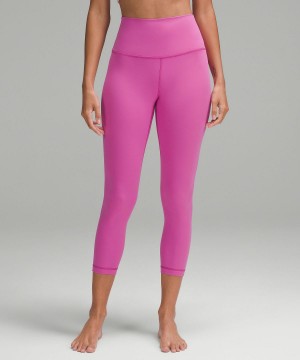Pink Lululemon Align™ High-Rise Crop 23" Women Leggings | NZ_LuLu20578