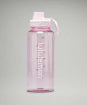 Pink Lululemon Back to Life Clear Bottle 32oz Women Water Bottles | NZ_LuLu89761