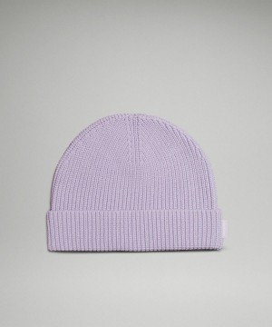 Purple Lululemon Close-Fit Cotton-Blend Ribbed Women Hats | NZ_LuLu66411