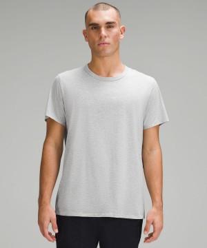 Silver Lululemon Fundamental Men T Shirts | NZ_LuLu23578